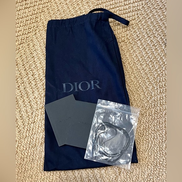 DIOR MENS Derby Saddle Shoes Calfskin Leather Black. Size 9M - Picture 6 of 6